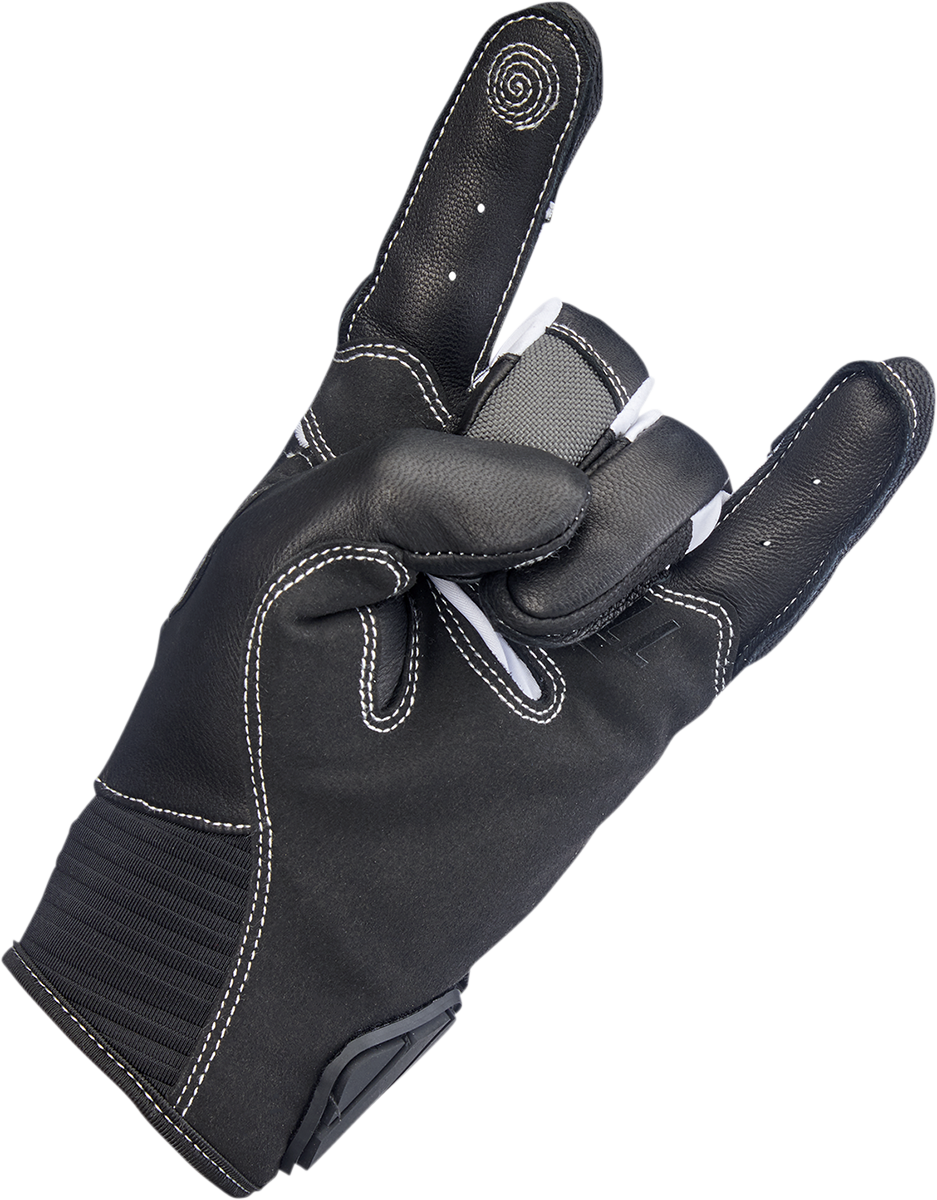 BILTWELL Bridgeport Gloves - Gray/Black - Small 1509-1101-302
