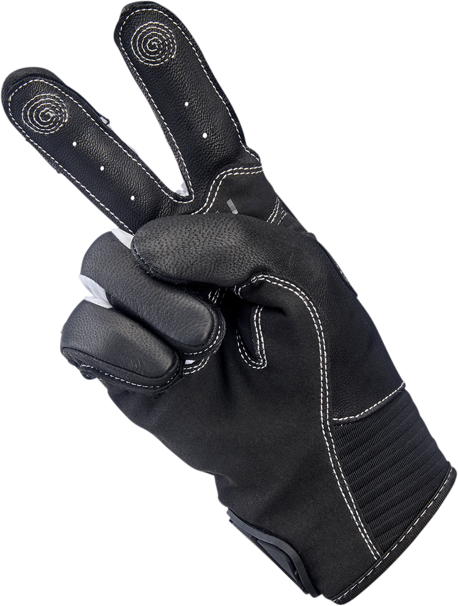 BILTWELL Bridgeport Gloves - Gray/Black - Small 1509-1101-302