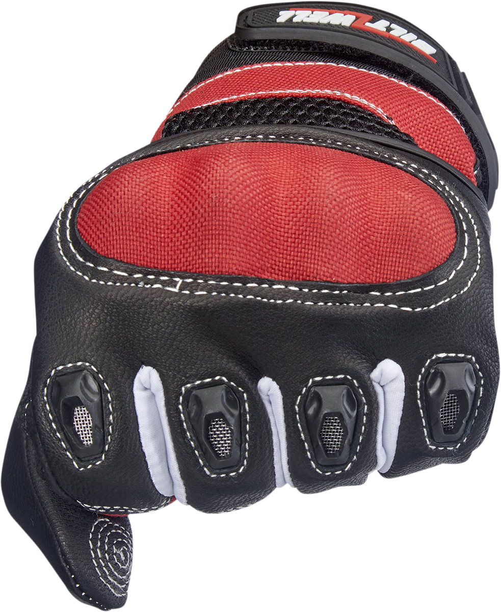 BILTWELL Bridgeport Gloves - Red/Black - 2XL 1509-0801-306