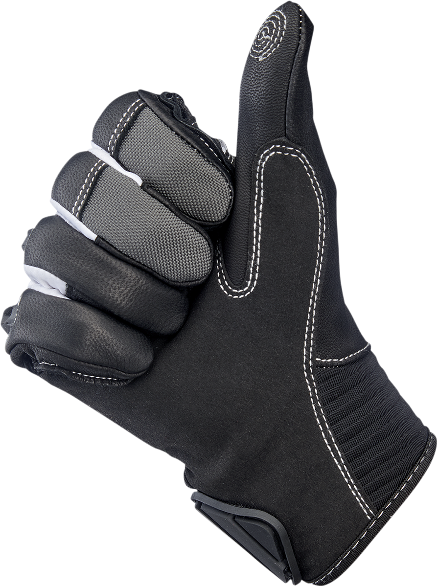 BILTWELL Bridgeport Gloves - Gray/Black - Small 1509-1101-302