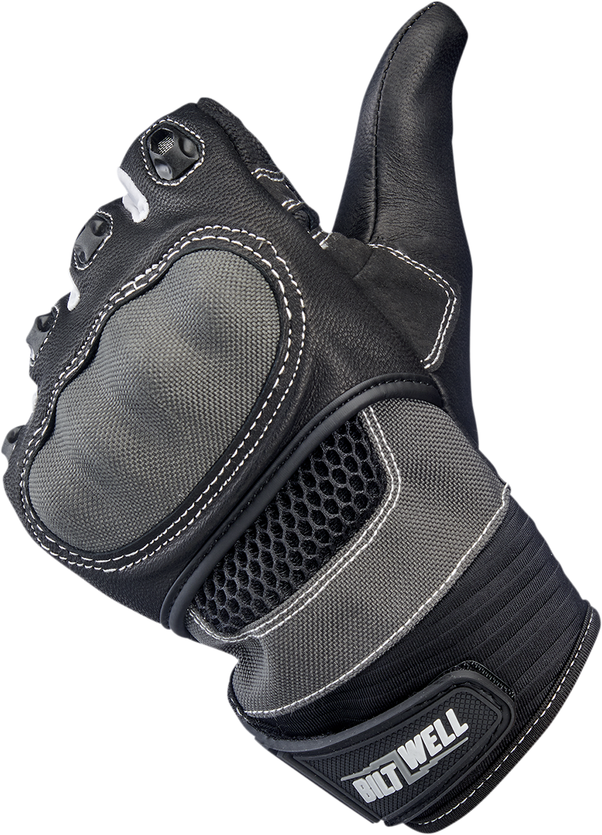 BILTWELL Bridgeport Gloves - Gray/Black - Small 1509-1101-302