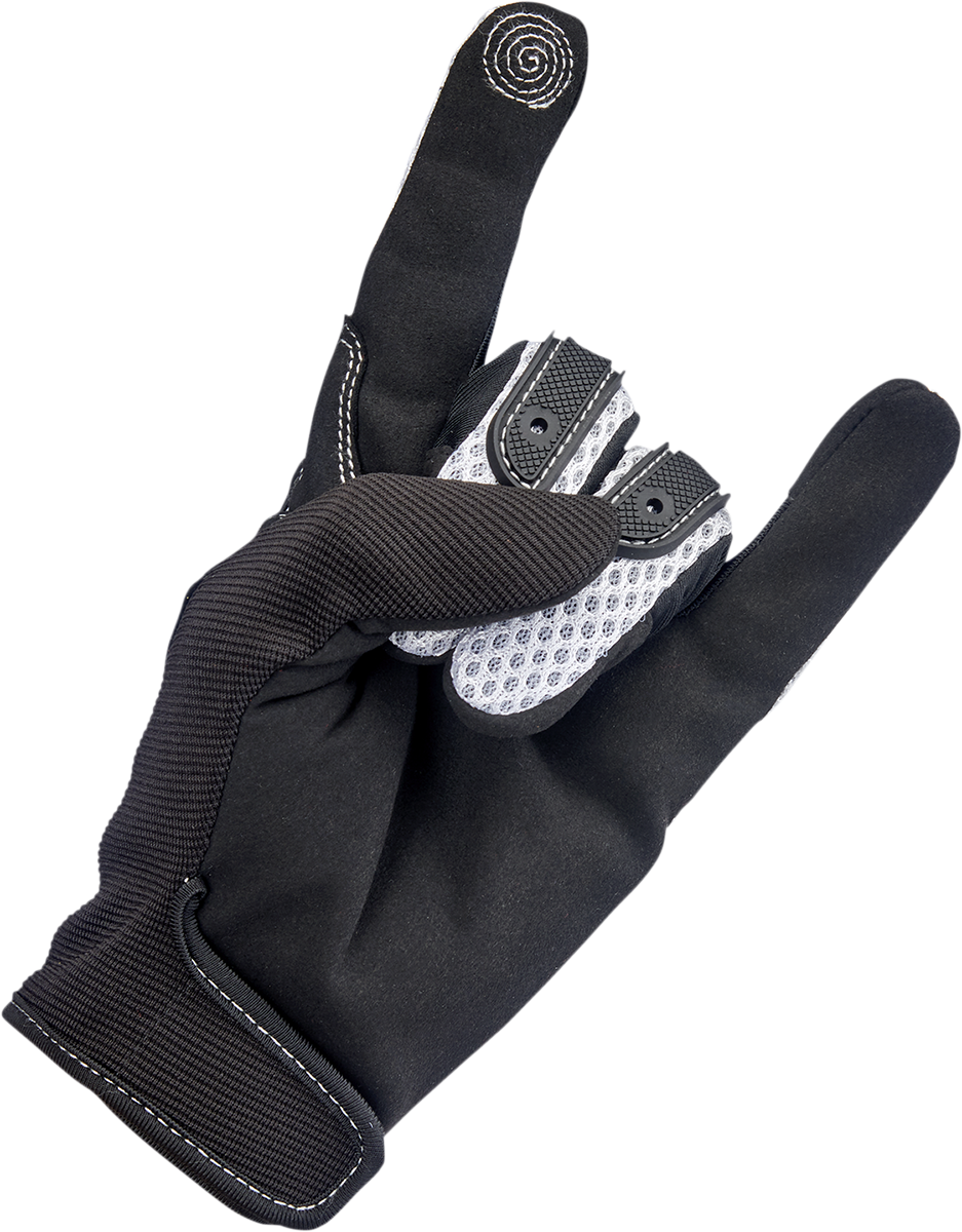 BILTWELL Anza Gloves - White/Black - XS 1507-0401-001