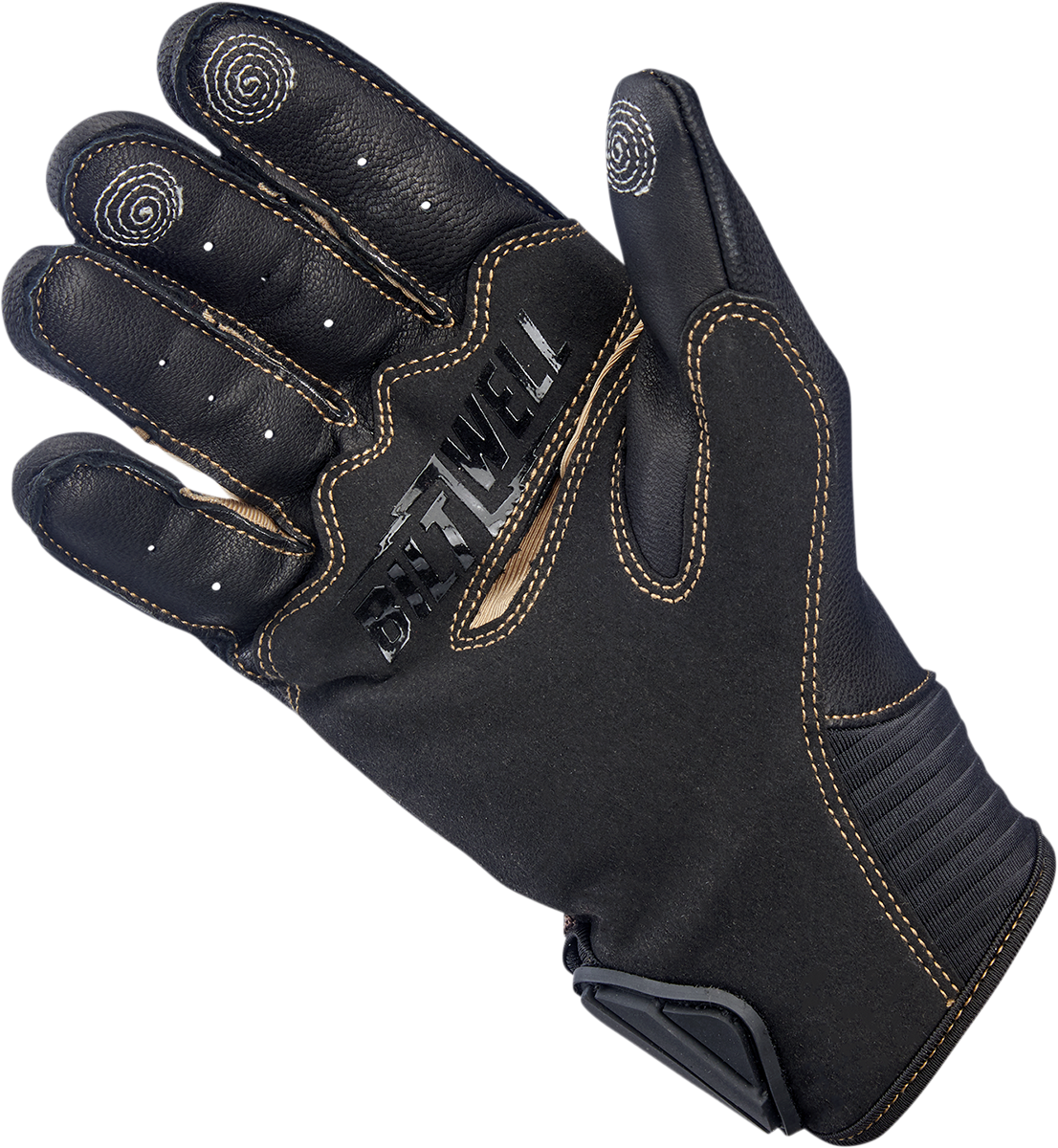 BILTWELL Bridgeport Gloves - Chocolate/Black - Large 1509-0201-304