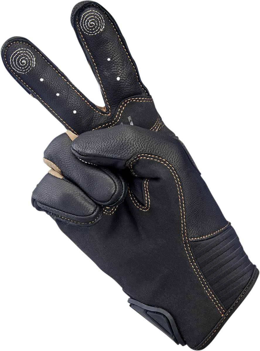 BILTWELL Bridgeport Gloves - Chocolate/Black - Large 1509-0201-304