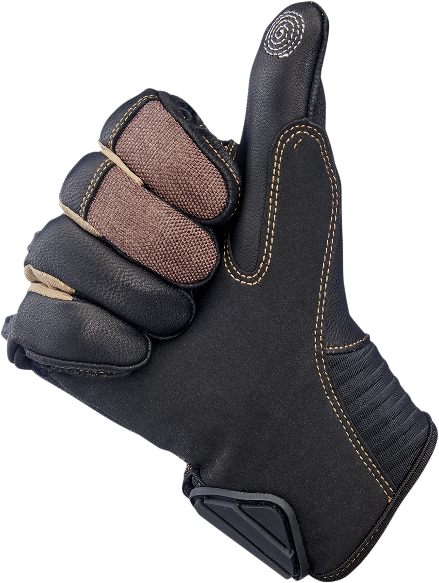 BILTWELL Bridgeport Gloves - Chocolate/Black - Small 1509-0201-302