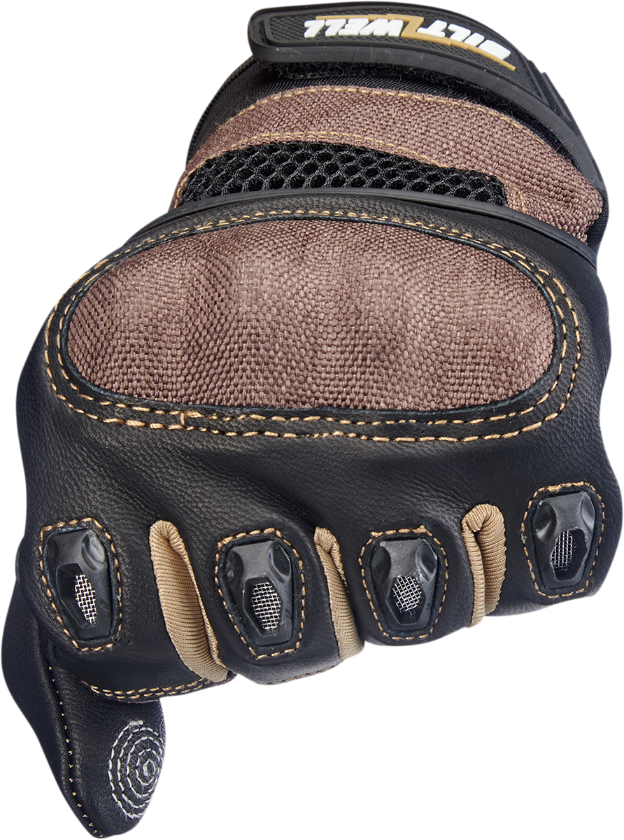 BILTWELL Bridgeport Gloves - Chocolate/Black - Small 1509-0201-302
