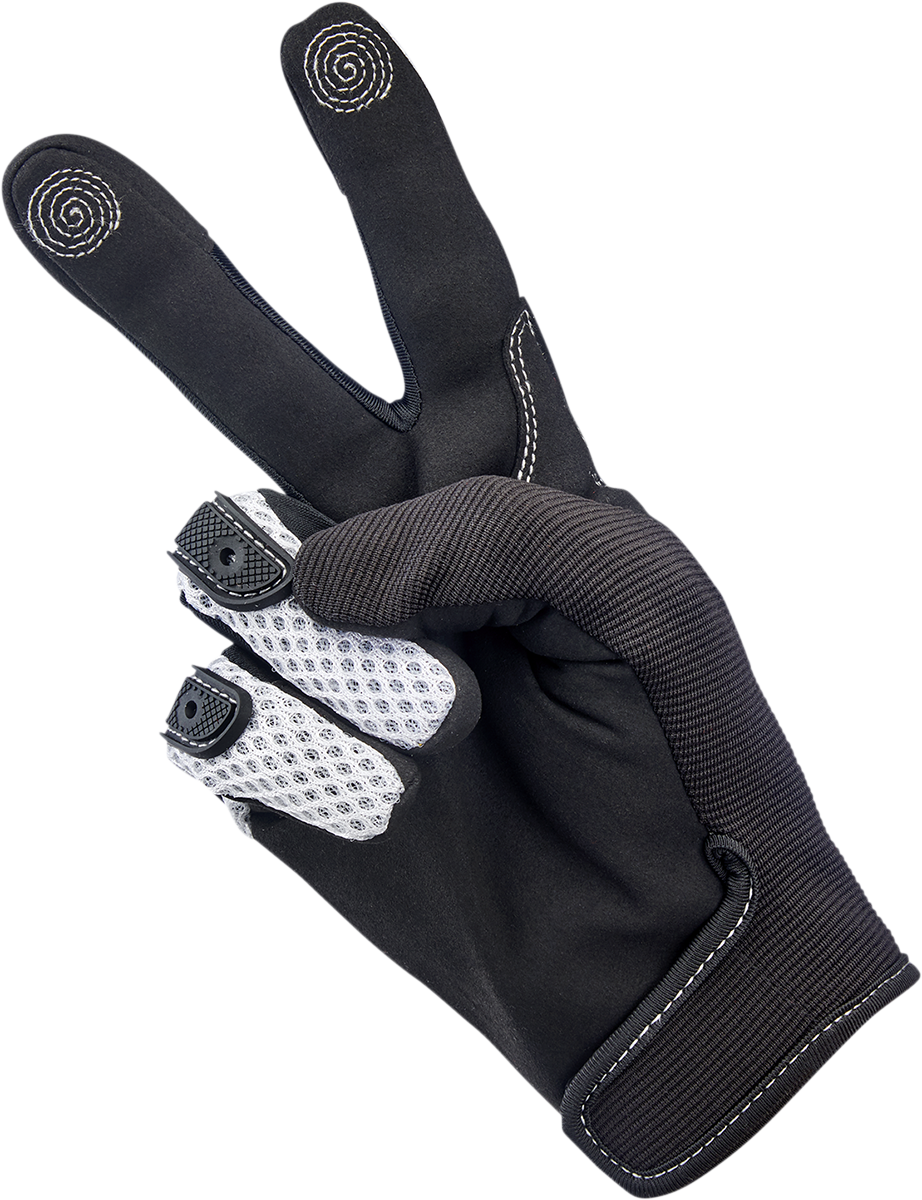 BILTWELL Anza Gloves - White/Black - XS 1507-0401-001
