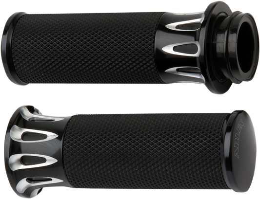 ARLEN NESS Grips - Deep Cut - Cable - Black 07-317