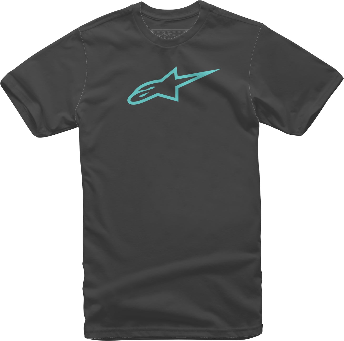 Ageless Tee Black/Turquoise Md