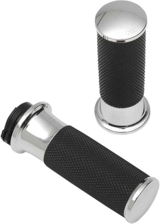 ARLEN NESS Grips - Smoothie - Cable - Chrome 07-320