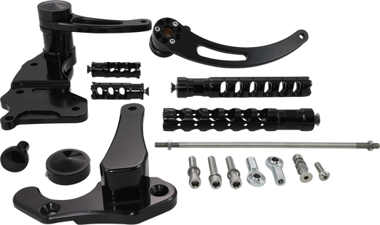 ACCUTRONIX Forward Control - Black - Slotted FC405-SSAKB