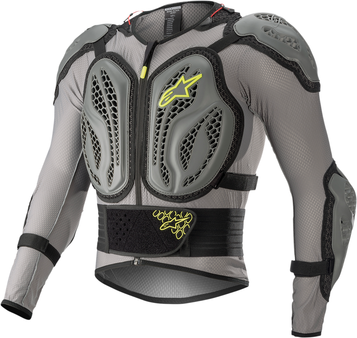 ALPINESTARS Bionic Action Jacket - Gray/Yellow - Large 6506818-9355-L