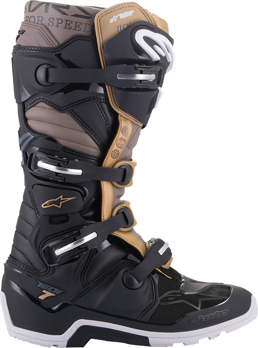 ALPINESTARS Tech 7 Enduro Drystar? Boots - Black/Gray/Gold - US 8 2012620-1959-8