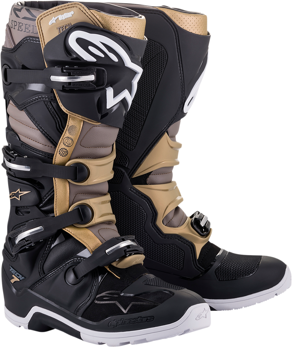 ALPINESTARS Tech 7 Enduro Drystar? Boots - Black/Gray/Gold - US 11 2012620-1959-11