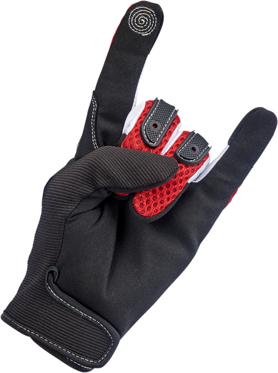 BILTWELL Anza Gloves - Red/Black - Small 1507-0801-002