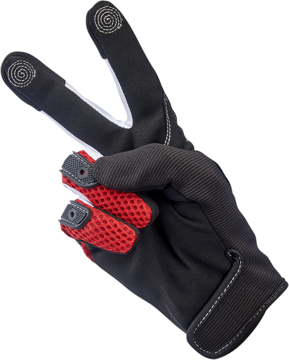 BILTWELL Anza Gloves - Red/Black - 2XL 1507-0801-006