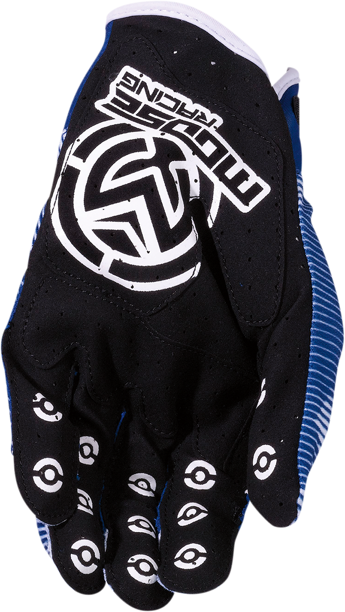 MOOSE RACING MX1* Gloves - Blue - Small 3330-7046