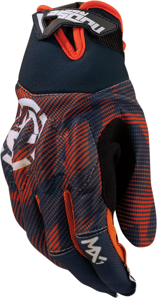MOOSE RACING MX1* Gloves - Gray/Orange - Small 3330-7064