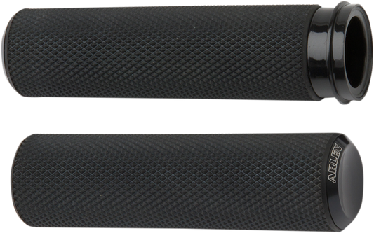 ARLEN NESS Grips - Knurled - TBW - Black 07-327