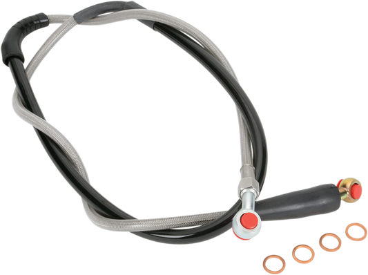 MOOSE RACING Brake Line - Front - Stainless Steel - Honda H02-1-043/P