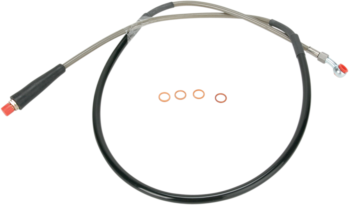 MOOSE RACING Brake Line - Front - Stainless Steel - Suzuki S01-1035