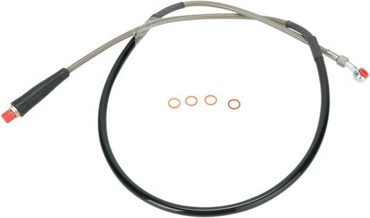 MOOSE RACING Brake Line - Front - Stainless Steel - Suzuki S01-1035