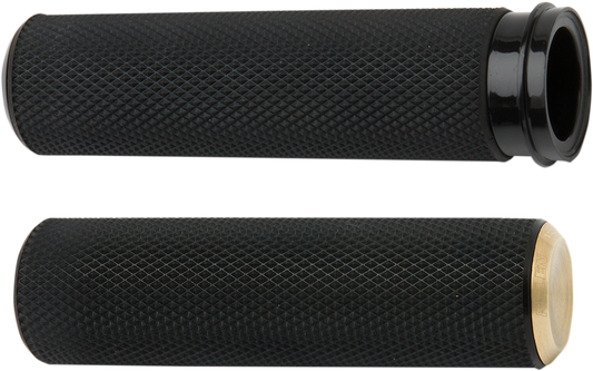 ARLEN NESS Grips - Knurled - TBW - Brass 07-334