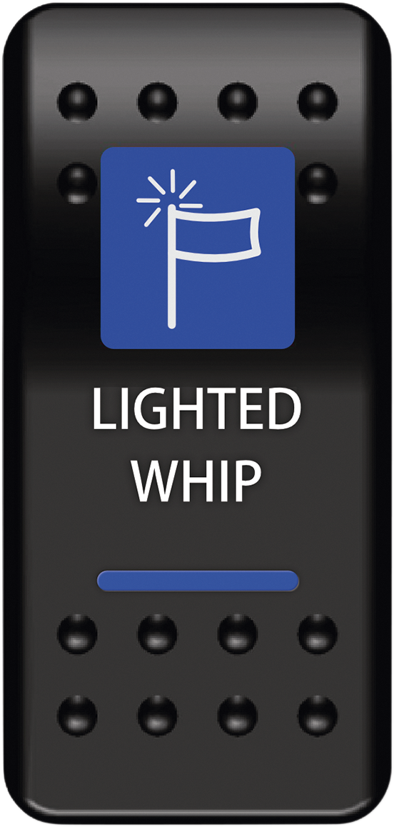 MOOSE UTILITY Rocker Switch - Lighted Whip MOOSE WHP-PWR