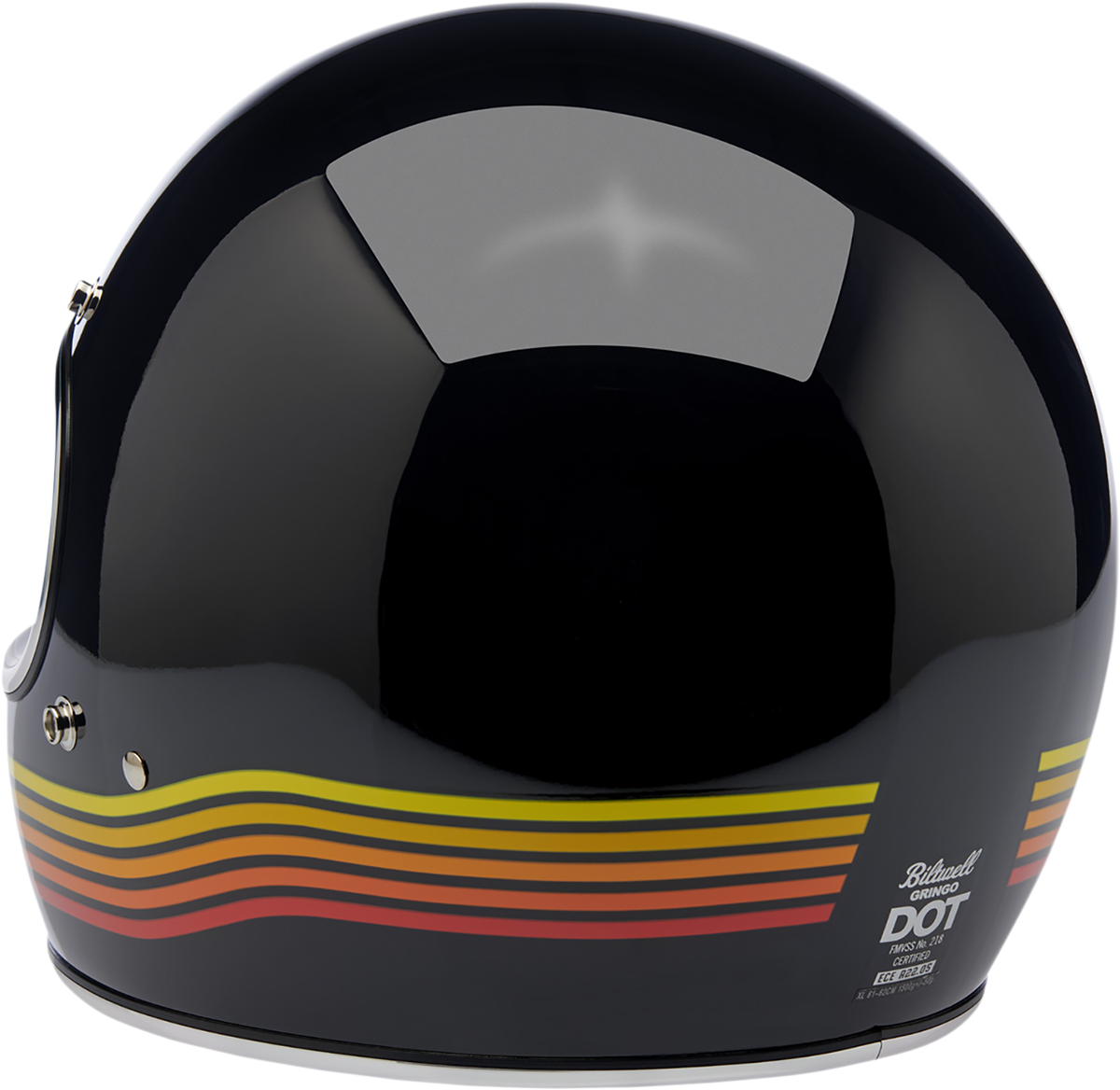 BILTWELL Gringo Helmet - Gloss Black Spectrum - XS 1002-536-101