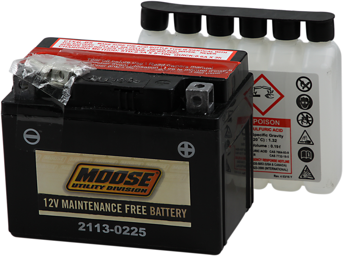 MOOSE UTILITY AGM Battery - YTX4L-BS MTX4L-BS