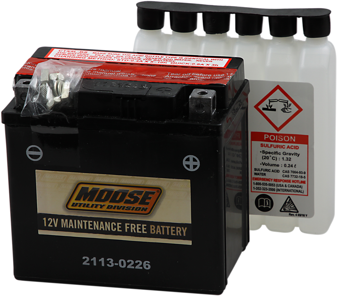 MOOSE UTILITY AGM Battery - YTX5L-BS MTX5L-BS