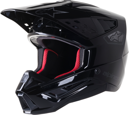 S M5 Scout Helmet Black/Silver Glossy Sm