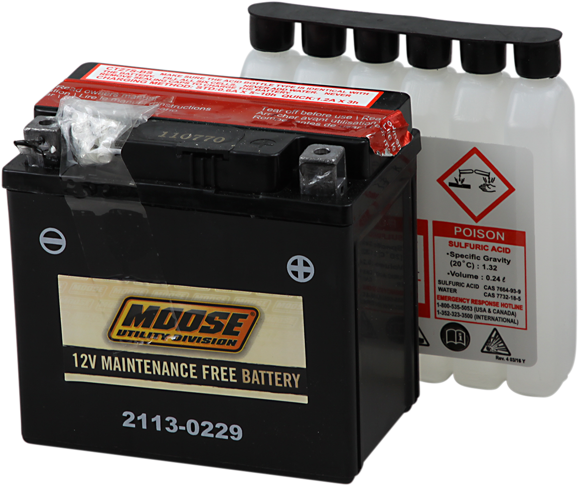 MOOSE UTILITY AGM Battery - YTZ7S MTZ7S-BS