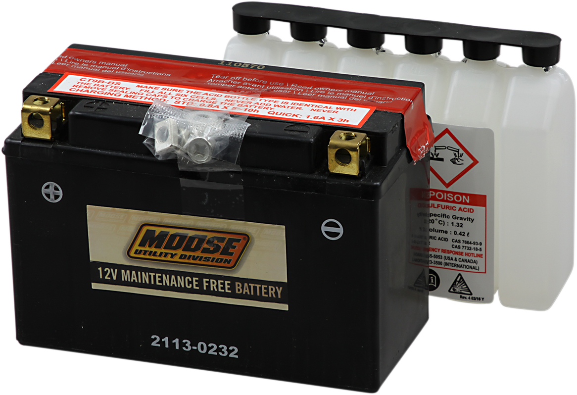 MOOSE UTILITY AGM Battery - YT9B-BS MT9B-BS