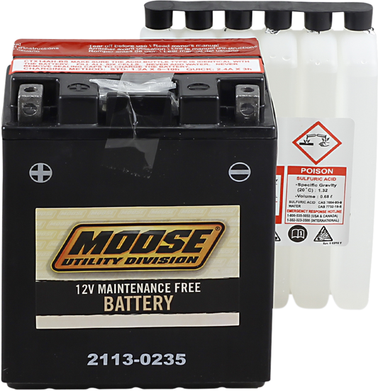 MOOSE UTILITY AGM Battery - YTX14AH-BS MTX14AH-BS