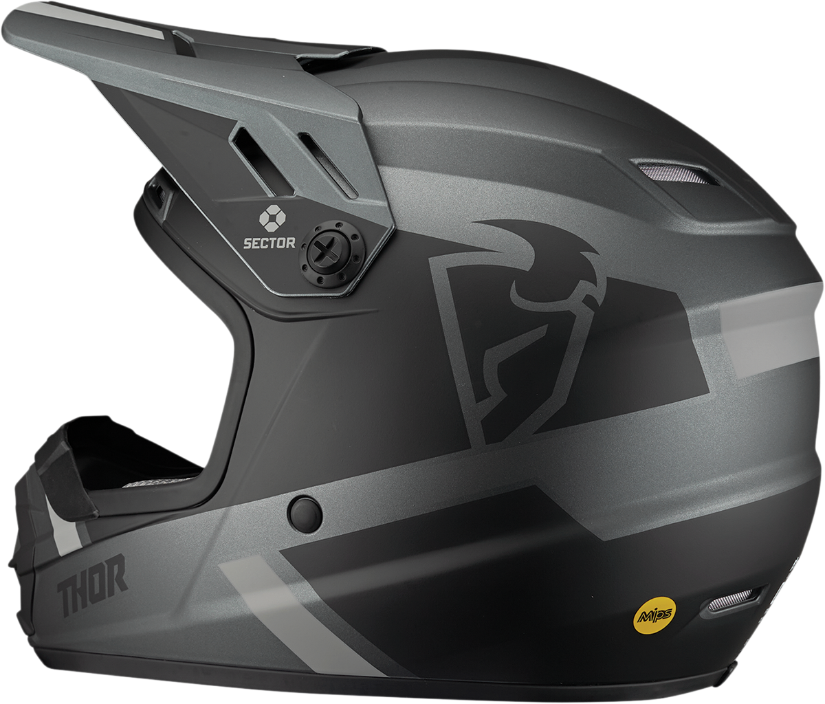 THOR Youth Sector Helmet - Split - MIPS - Charcoal/Black - Small 0111-1469