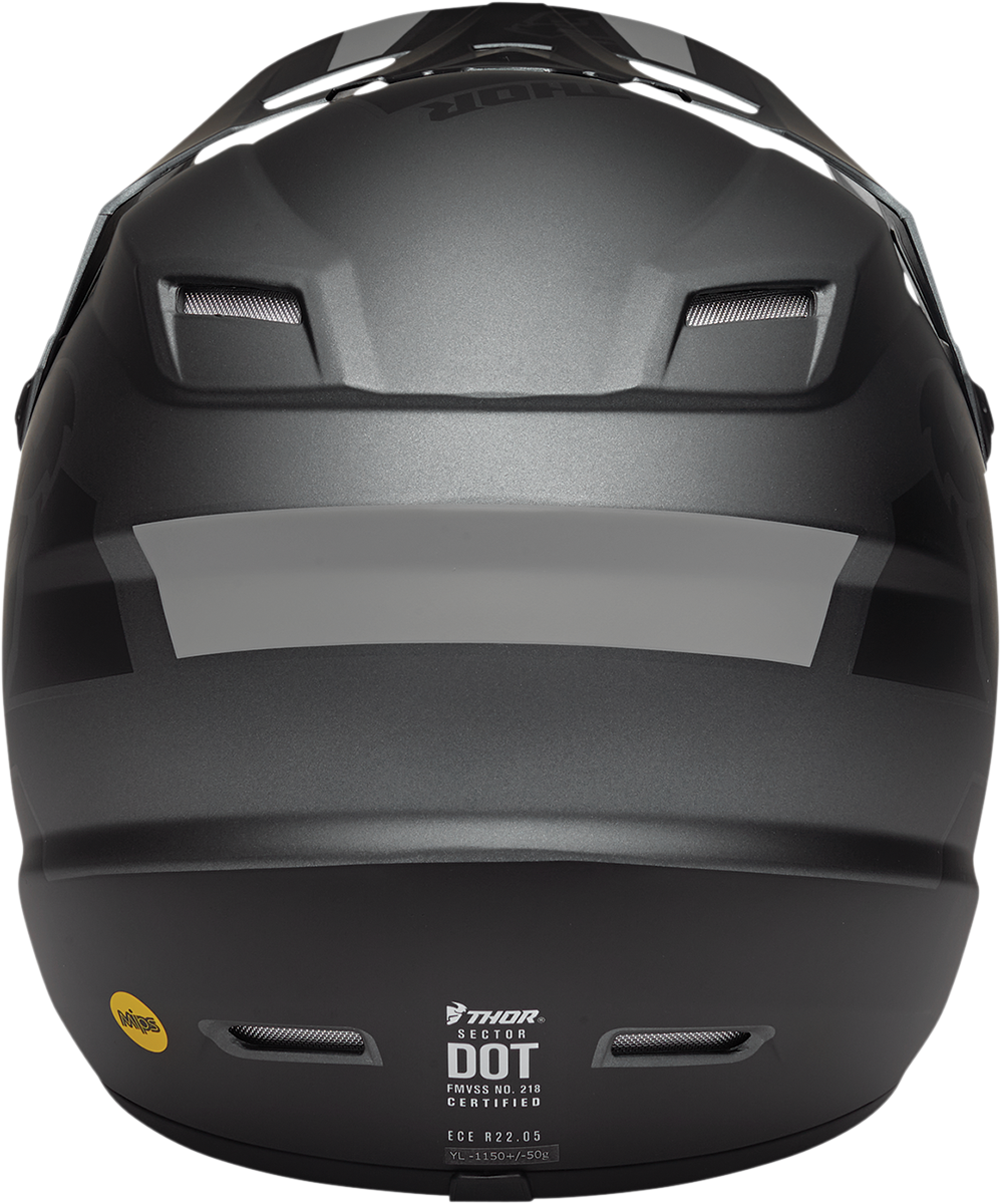 THOR Youth Sector Helmet - Split - MIPS - Charcoal/Black - Small 0111-1469