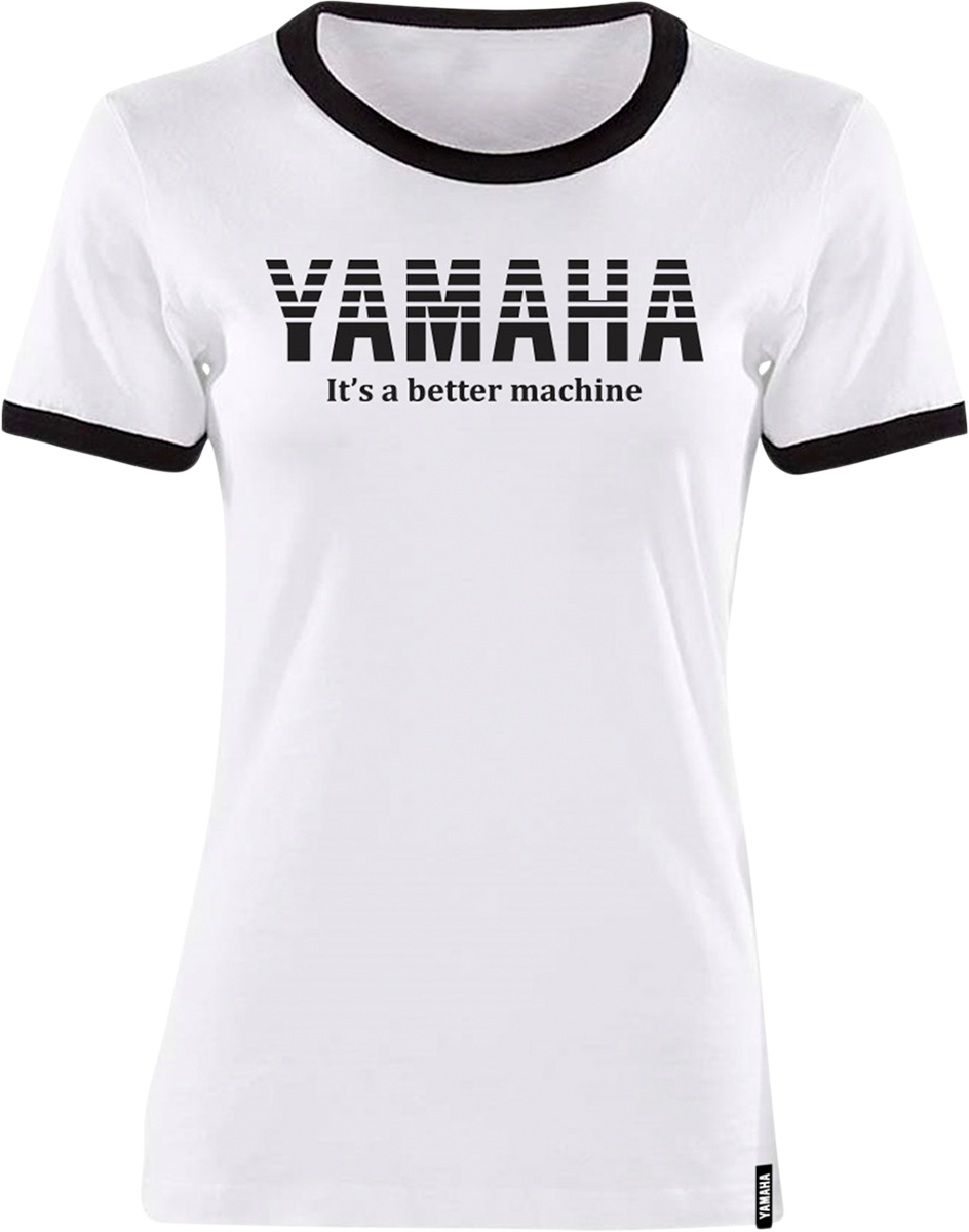 YAMAHA APPAREL Women's Yamaha Vintage T-Shirt - White/Black - Small NP21S-L1793-S