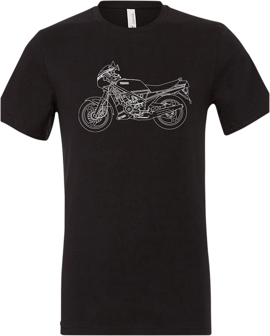 YAMAHA APPAREL Yamaha RZ350 T-Shirt - Black - Small NP21S-M1973-S