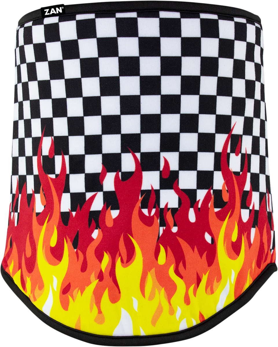 ZAN HEADGEAR SportFlex* Neck Gaiter - Checkered Flames WFL450