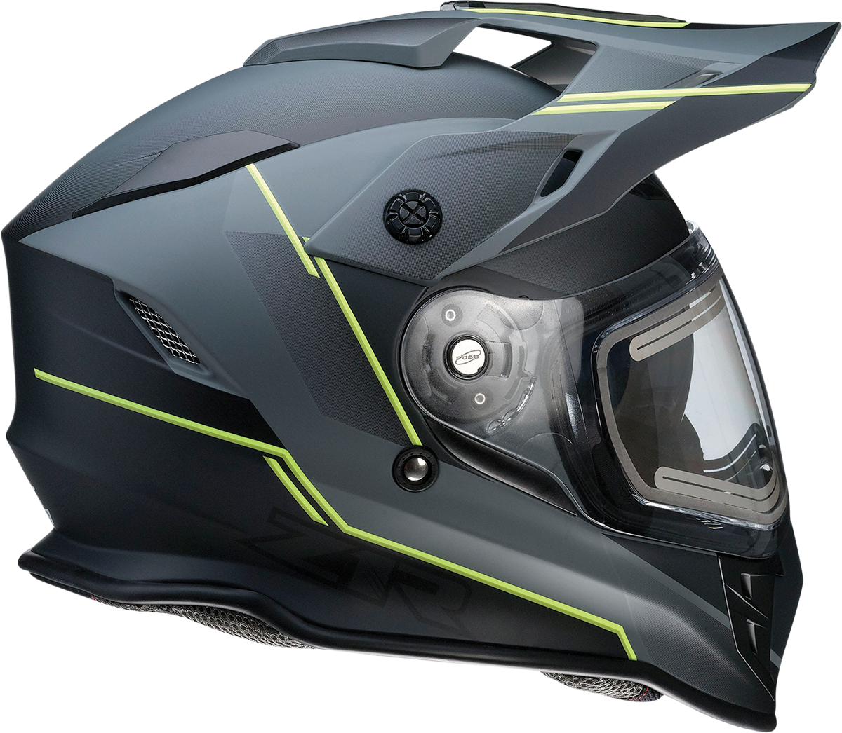 Z1R Range Helmet - Bladestorm - Gray/Black/Hi-Viz Yellow - Large 0101-14068