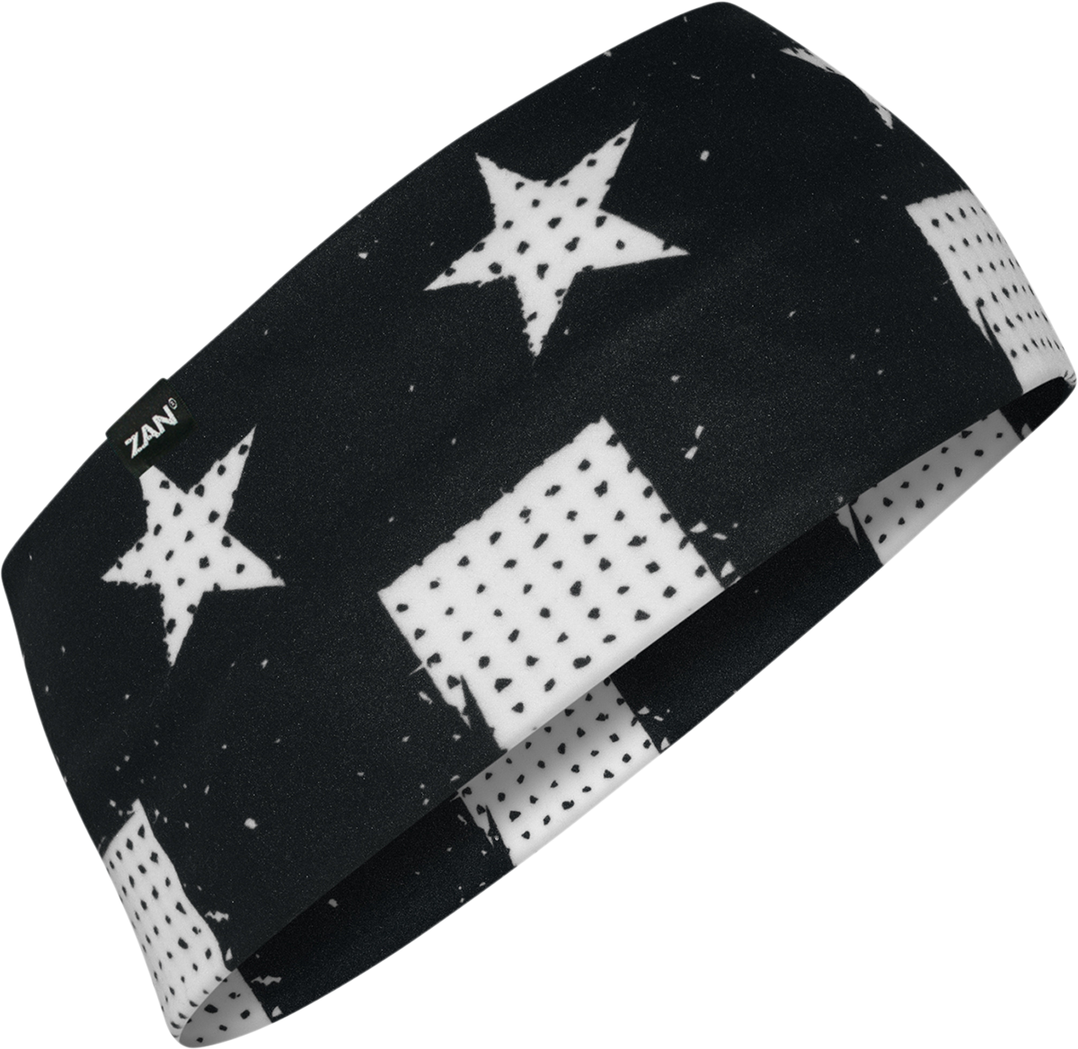 ZAN HEADGEAR SportFlex? Headband - Black & White Flag HBL091