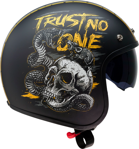 Z1R Saturn Helmet - Trust No One - Black/Yellow - XS 0104-2852