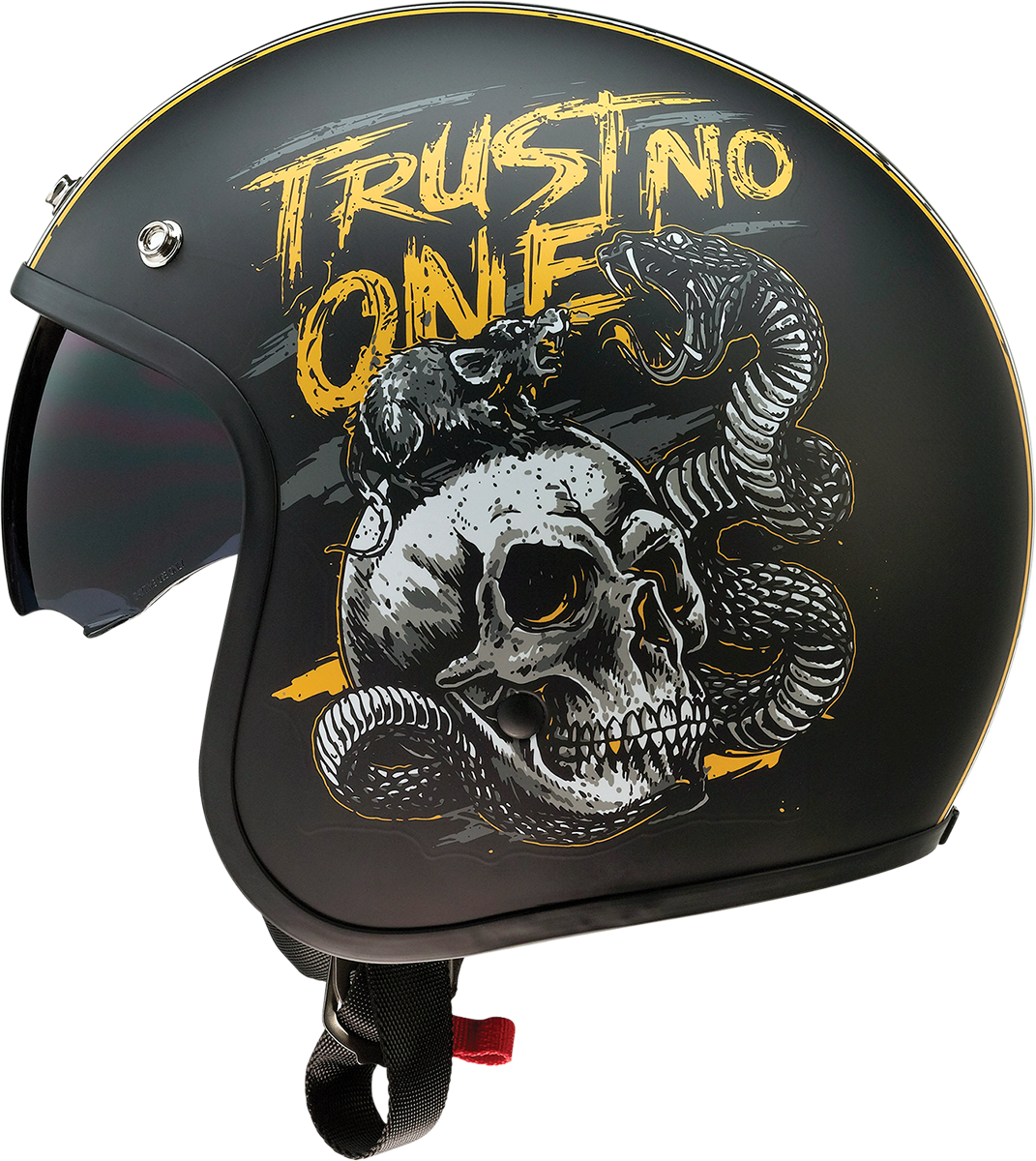 Z1R Saturn Helmet - Trust No One - Black/Yellow - XS 0104-2852