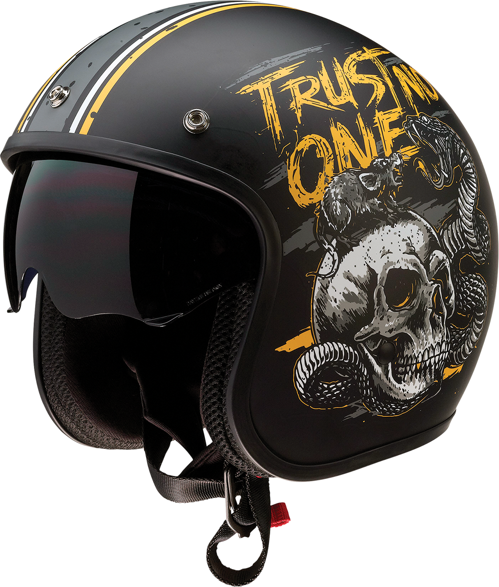 Z1R Saturn Helmet - Trust No One - Black/Yellow - Medium 0104-2854