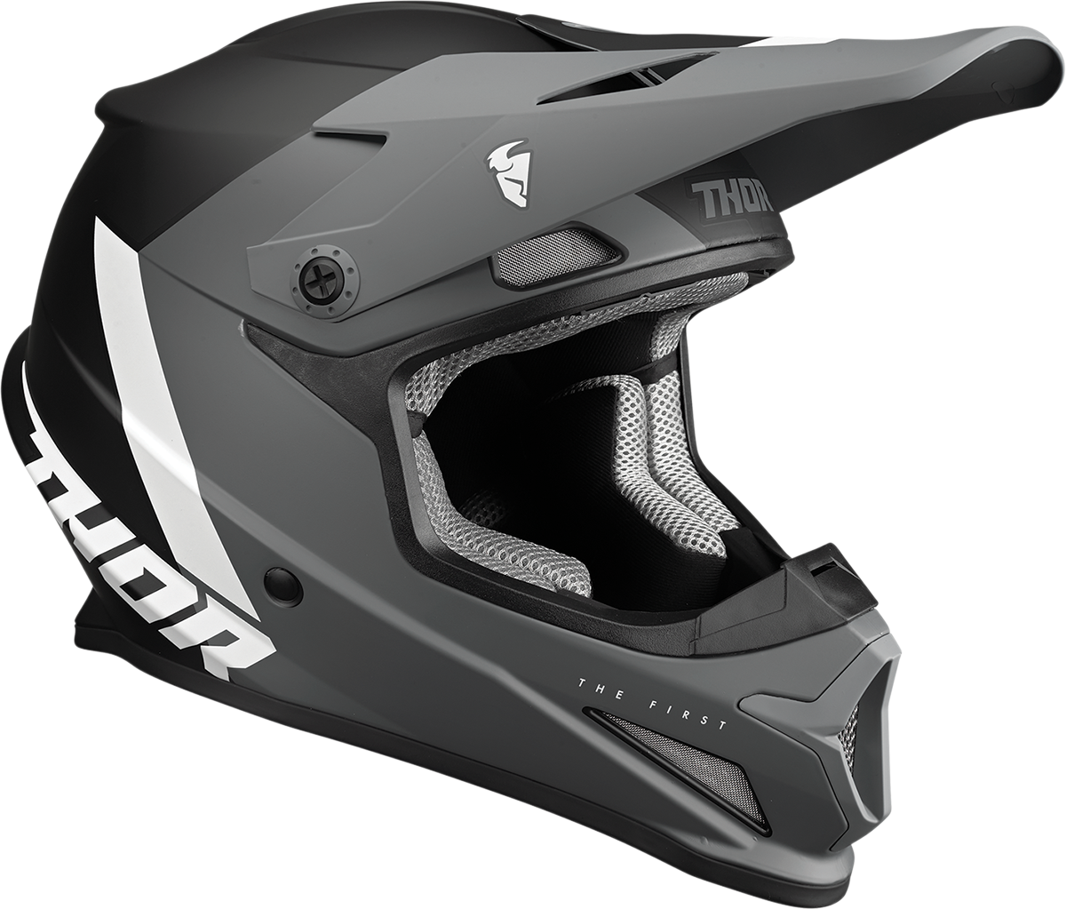 THOR Youth Sector Helmet - Chev - Gray/Black - Small 0111-1481