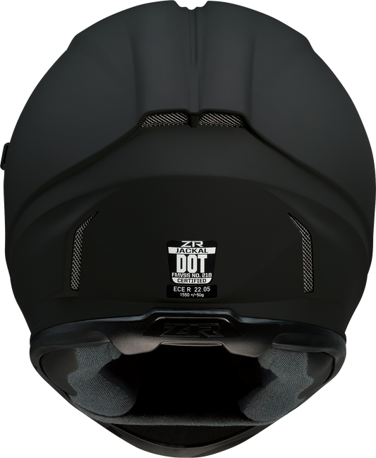 Z1R Jackal Helmet - Flat Black - Smoke - 2XL 0101-13997