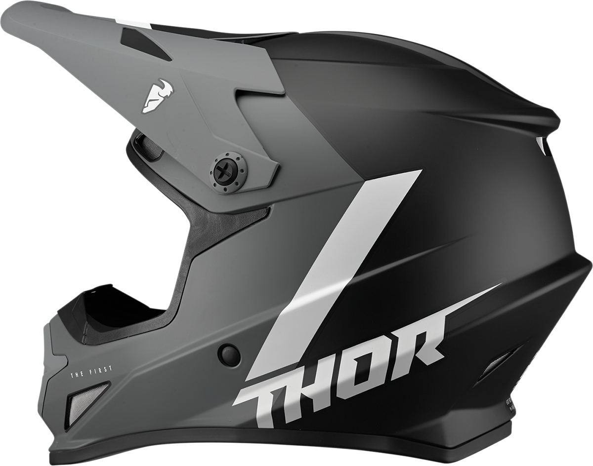 THOR Youth Sector Helmet - Chev - Gray/Black - Small 0111-1481