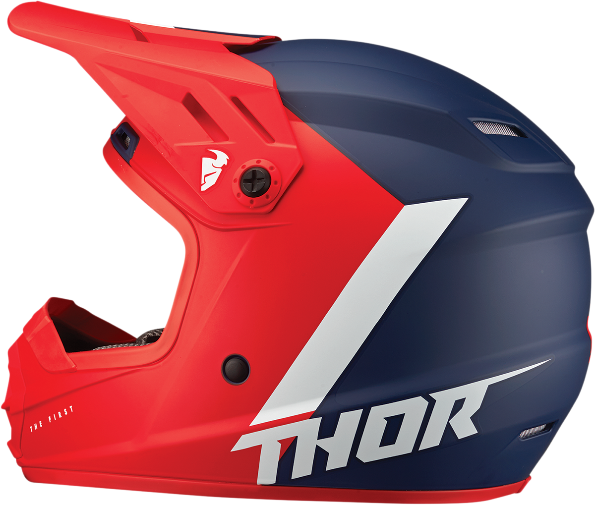 THOR Youth Sector Helmet - Chev - Red/Navy - Medium 0111-1473