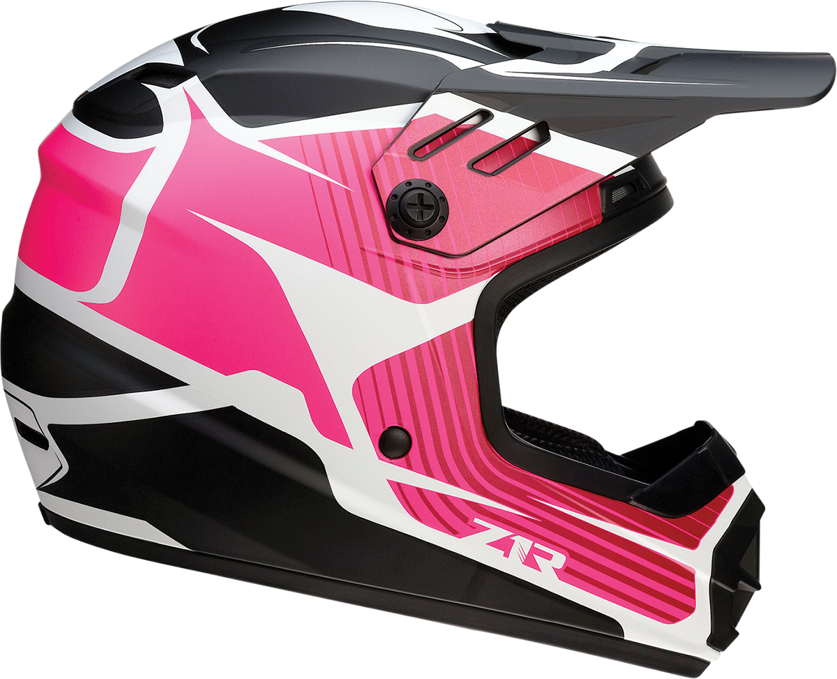 Z1R Youth Rise Helmet - Flame - Pink - Large 0111-1453